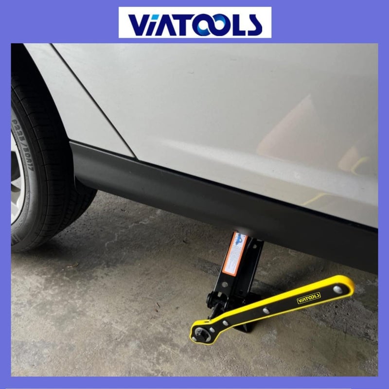 VIATOOLS Car Jack Hexagon Ratchet Wrench（17mm） Scissor Jack Handle Wrench With Positive And Reversal Knob for Travel/Truck/SUV/Vans - Image 5